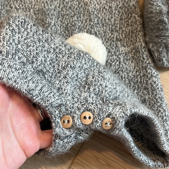 Oeuf bunny romper and hat | 100% baby alpaca - Picture 3 of 6